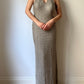 Tailored silver long dress