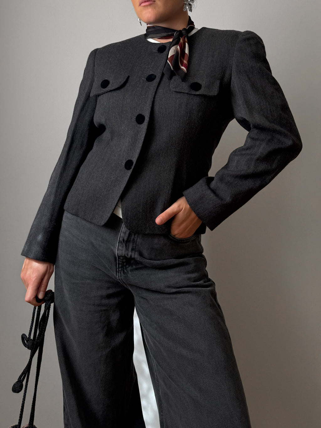 Pure wool grey jacket
