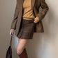 Wool pied de poule skirt