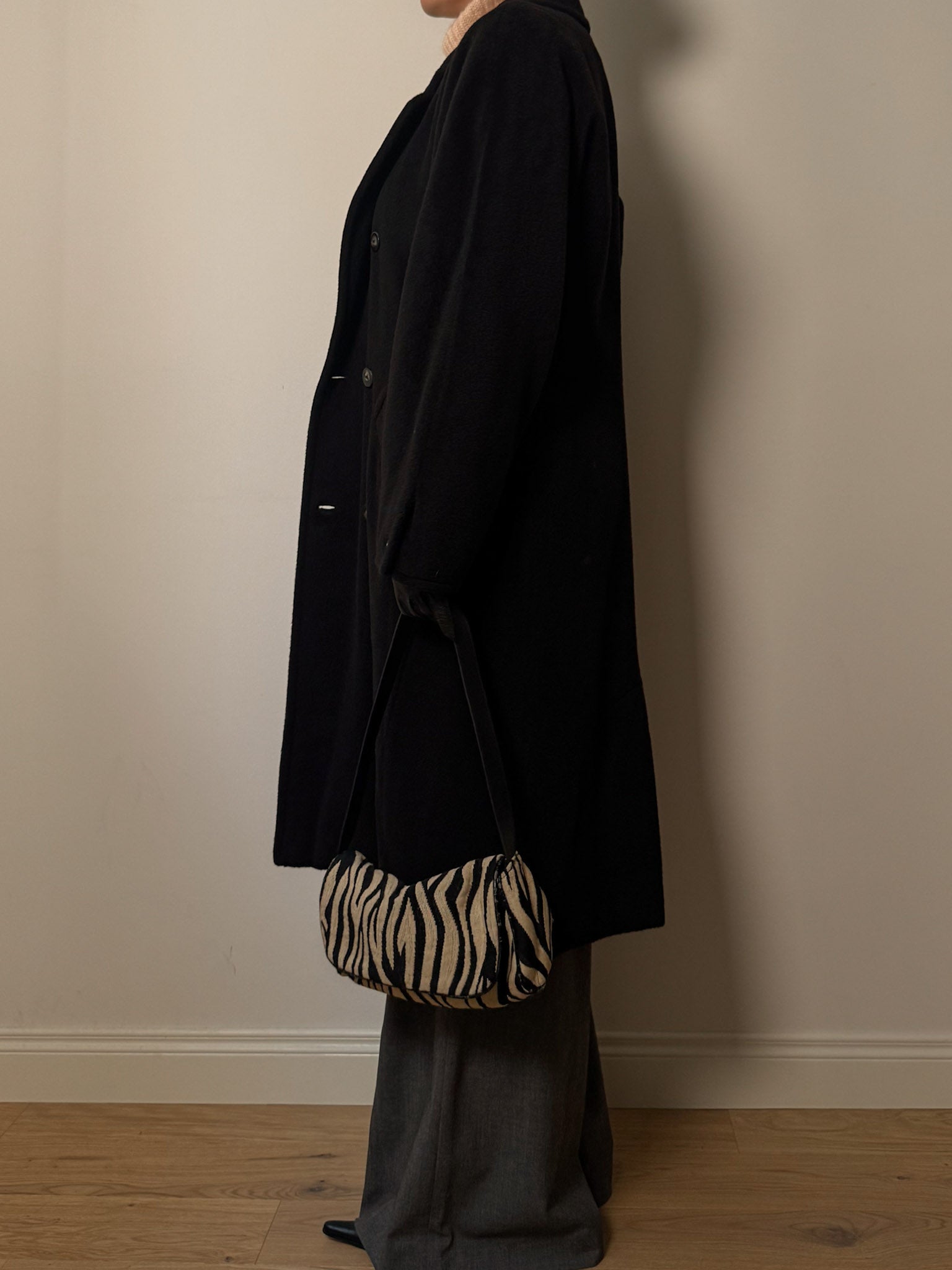 Max Mara 101801 black coat