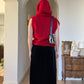 Wool blend red pull