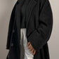 Persona wool and cashmere anthracite coat