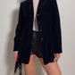 Velvet blue blazer