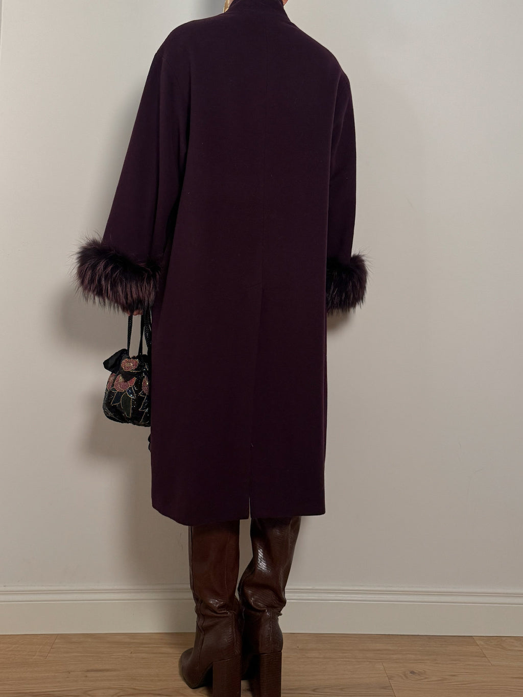 Luisa Spagnoli plum coat