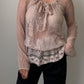 Pure silk sheer blouse