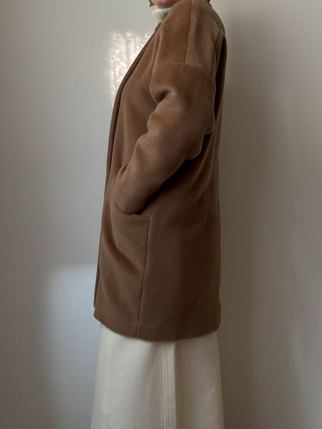Marella wool and cashmere camel caban