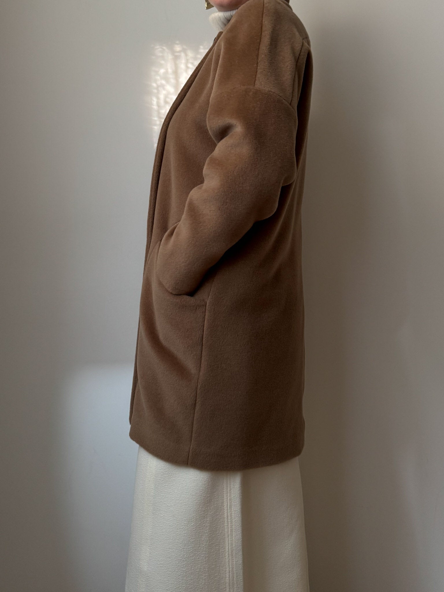 Marella wool and cashmere camel caban