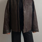 Real leather chocolate jacket