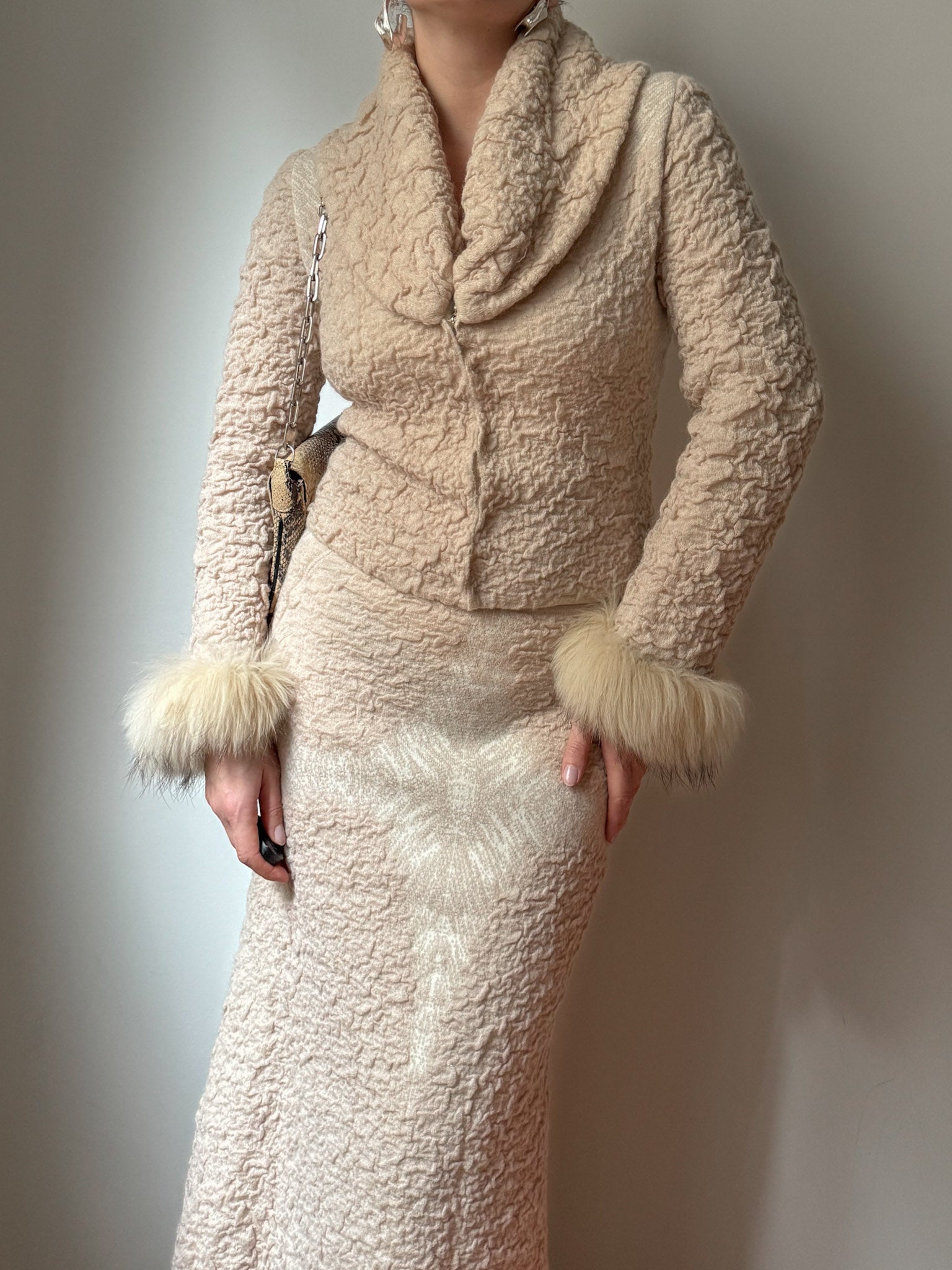 Roberto Cavalli wool and mohair set