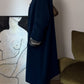 Pure virgin wool blue cobalt coat