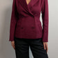 Pure wool bordeaux blazer