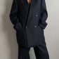 Pure virgin wool blue suit