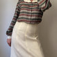 Pure silk maxi collar bouse