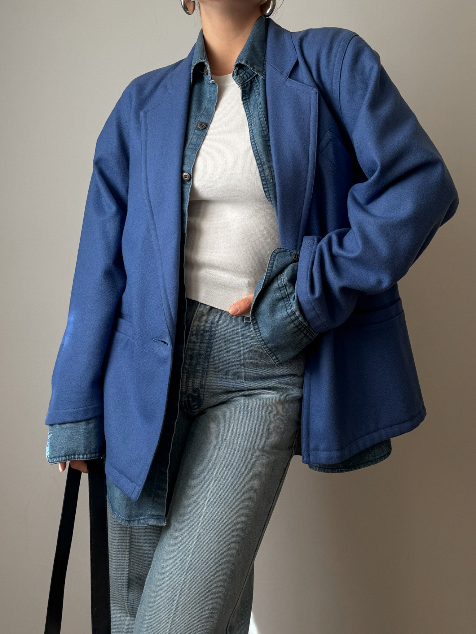 Pure wool cobalt blazer