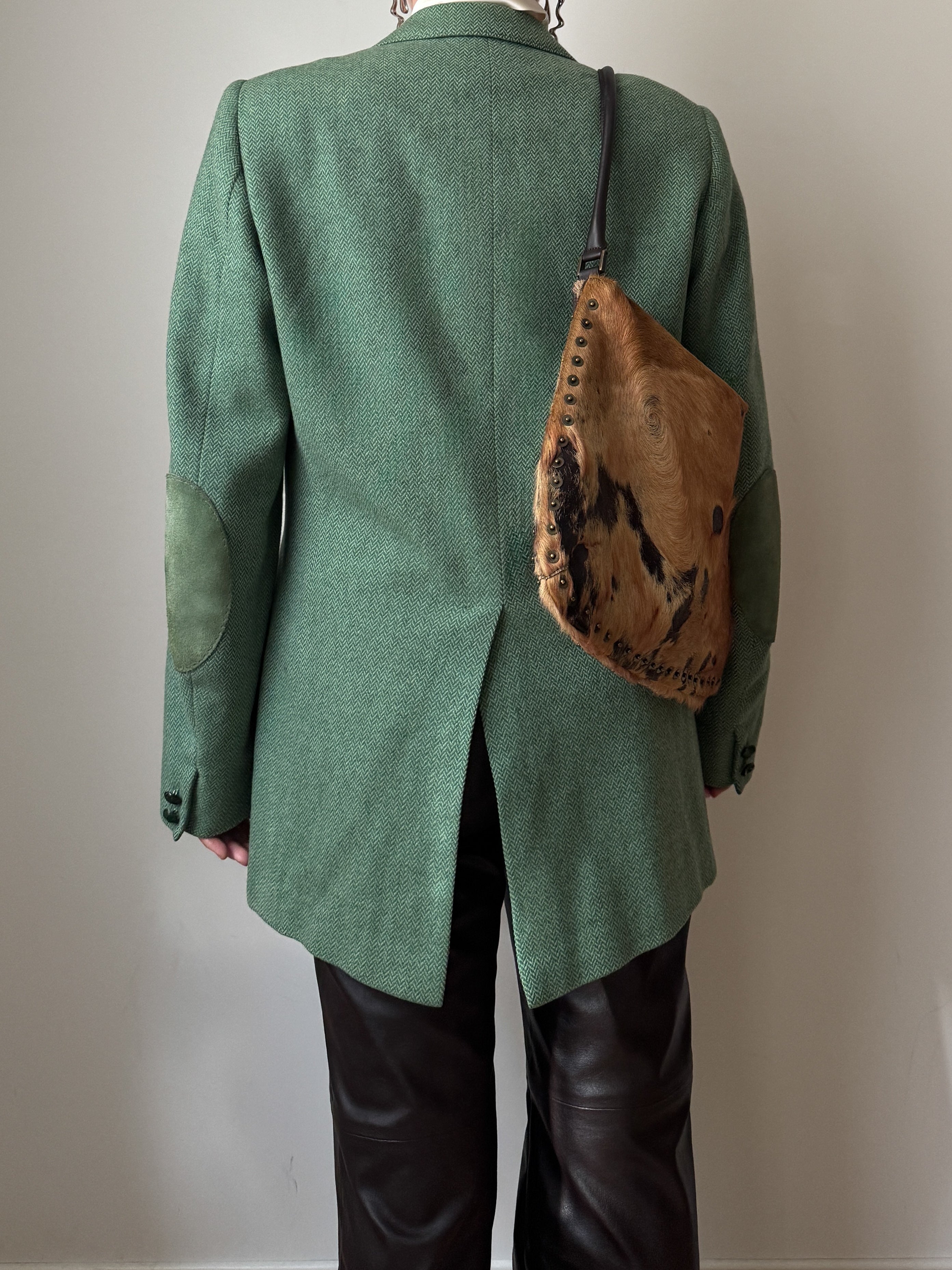 Pure wool green blazer
