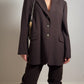 Pure wool chocolate blazer