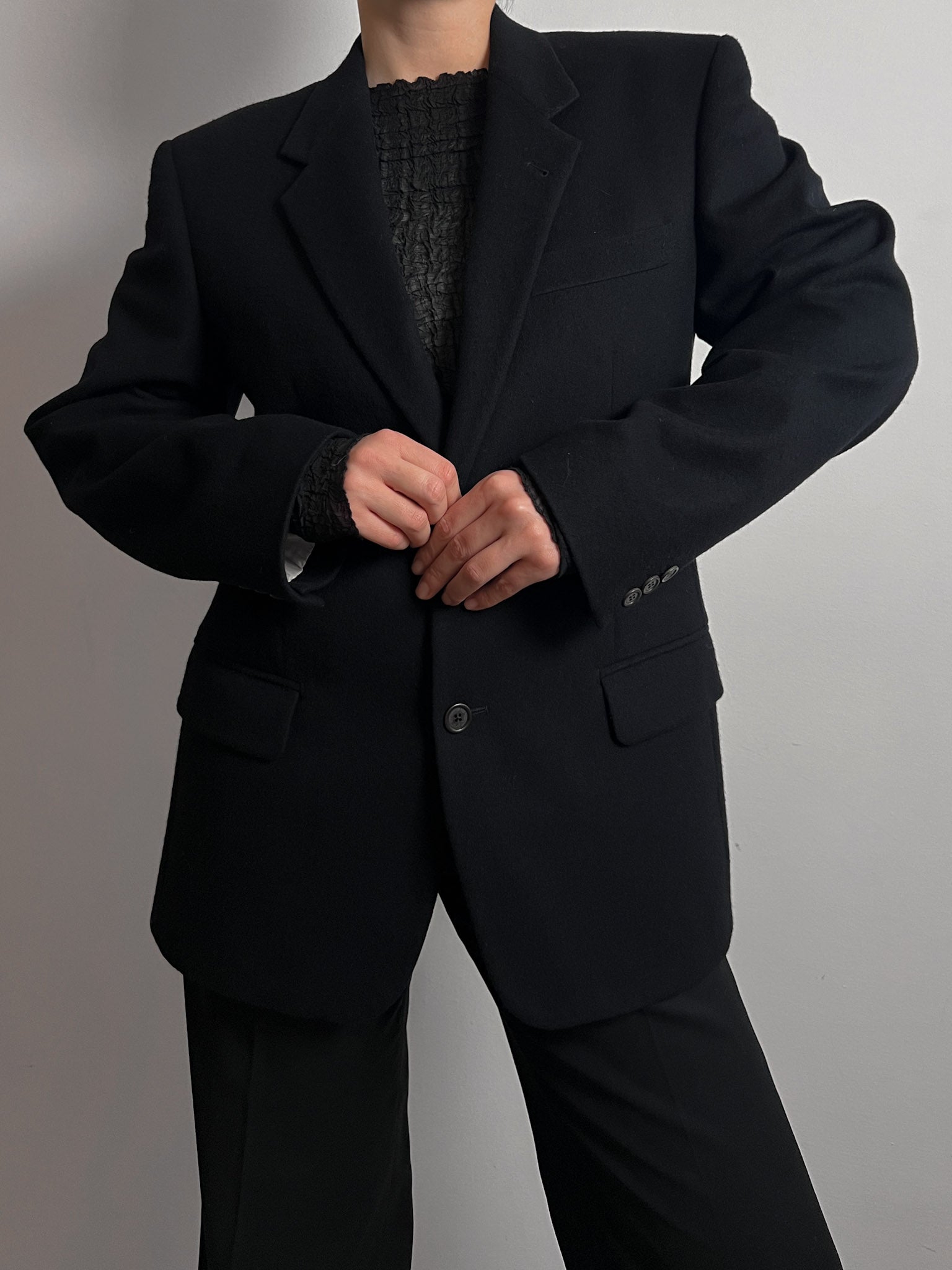 Mario Zegna/Furstenberg wool and cashmere blazer