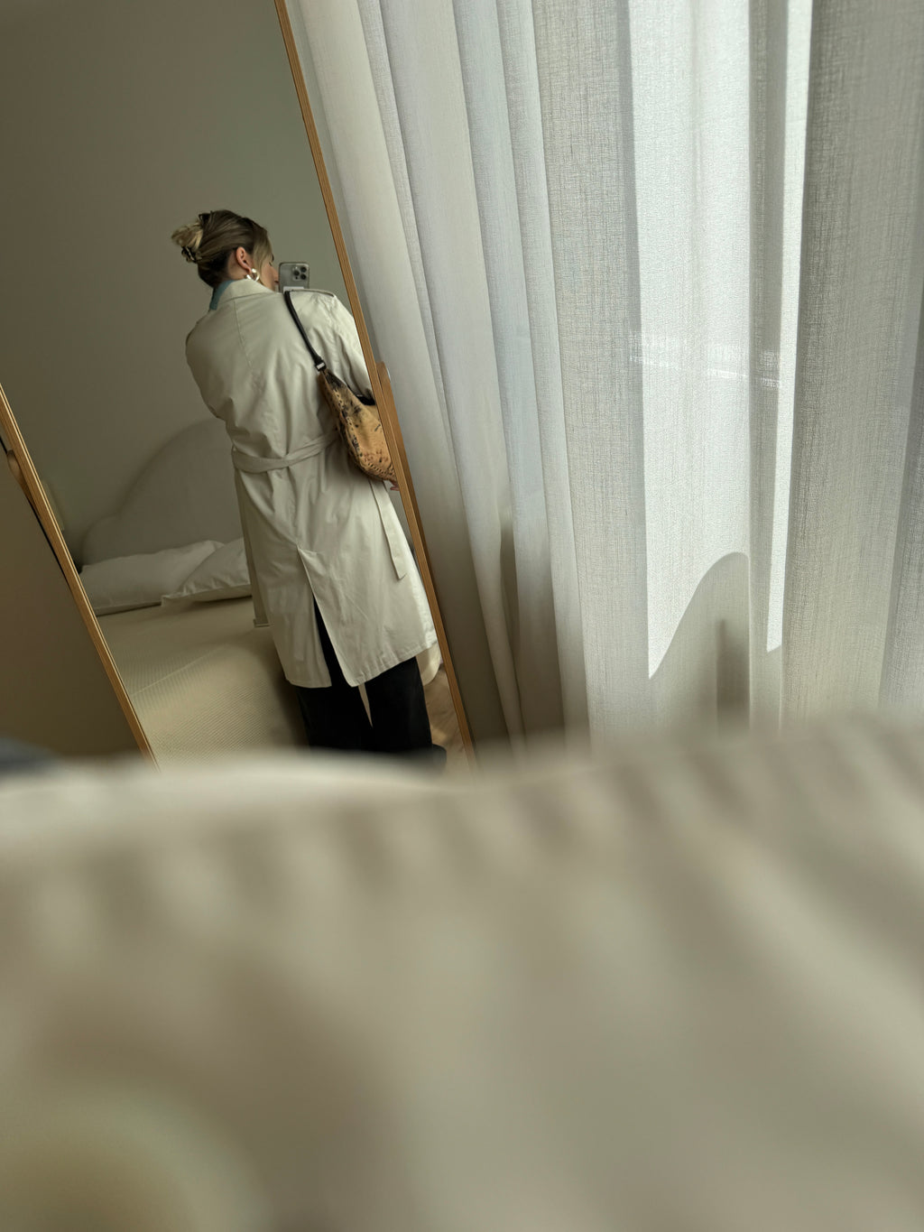 Classic ice trench coat