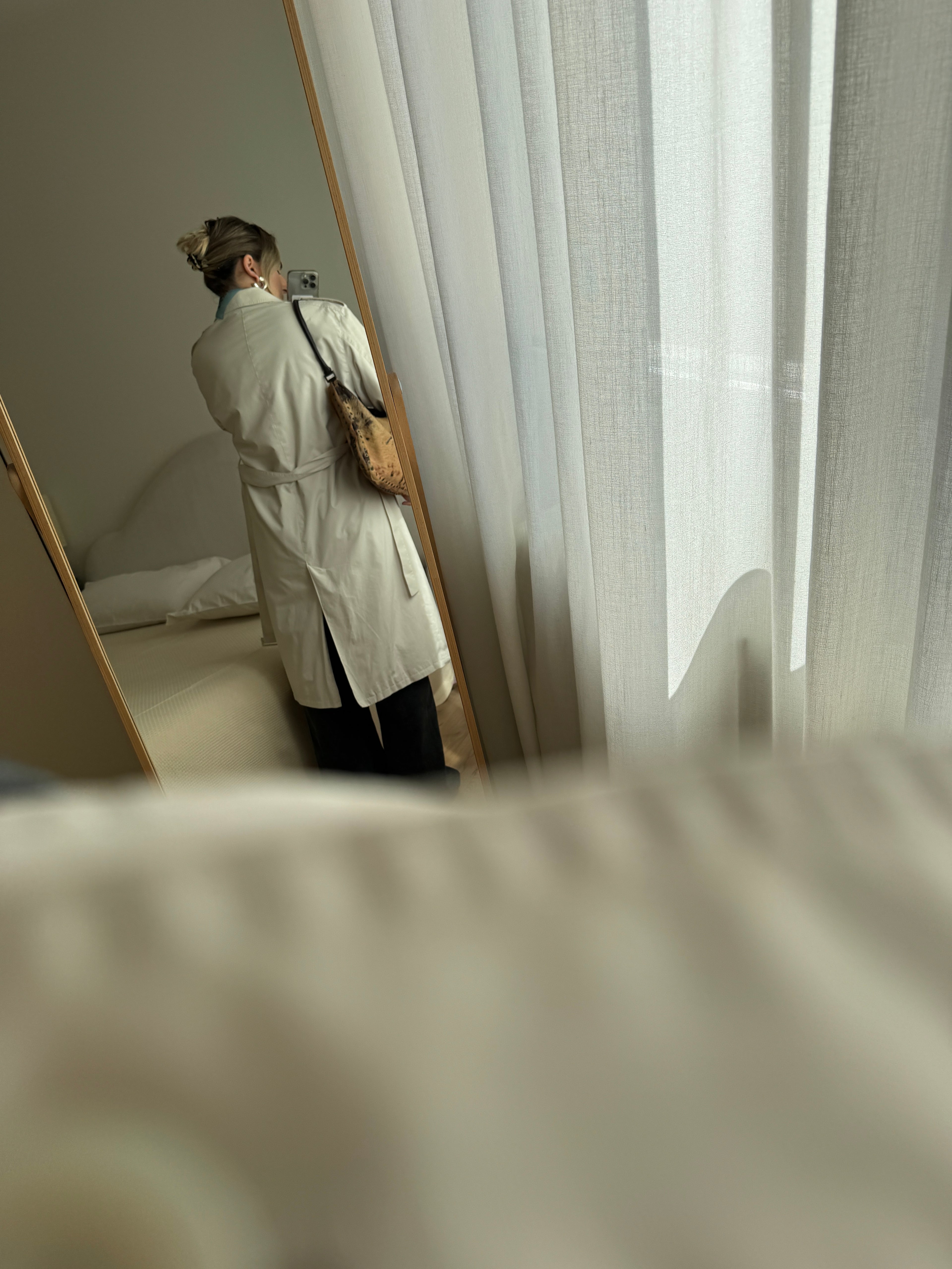 Classic ice trench coat