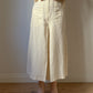 Pure linen ivory trouser skirt