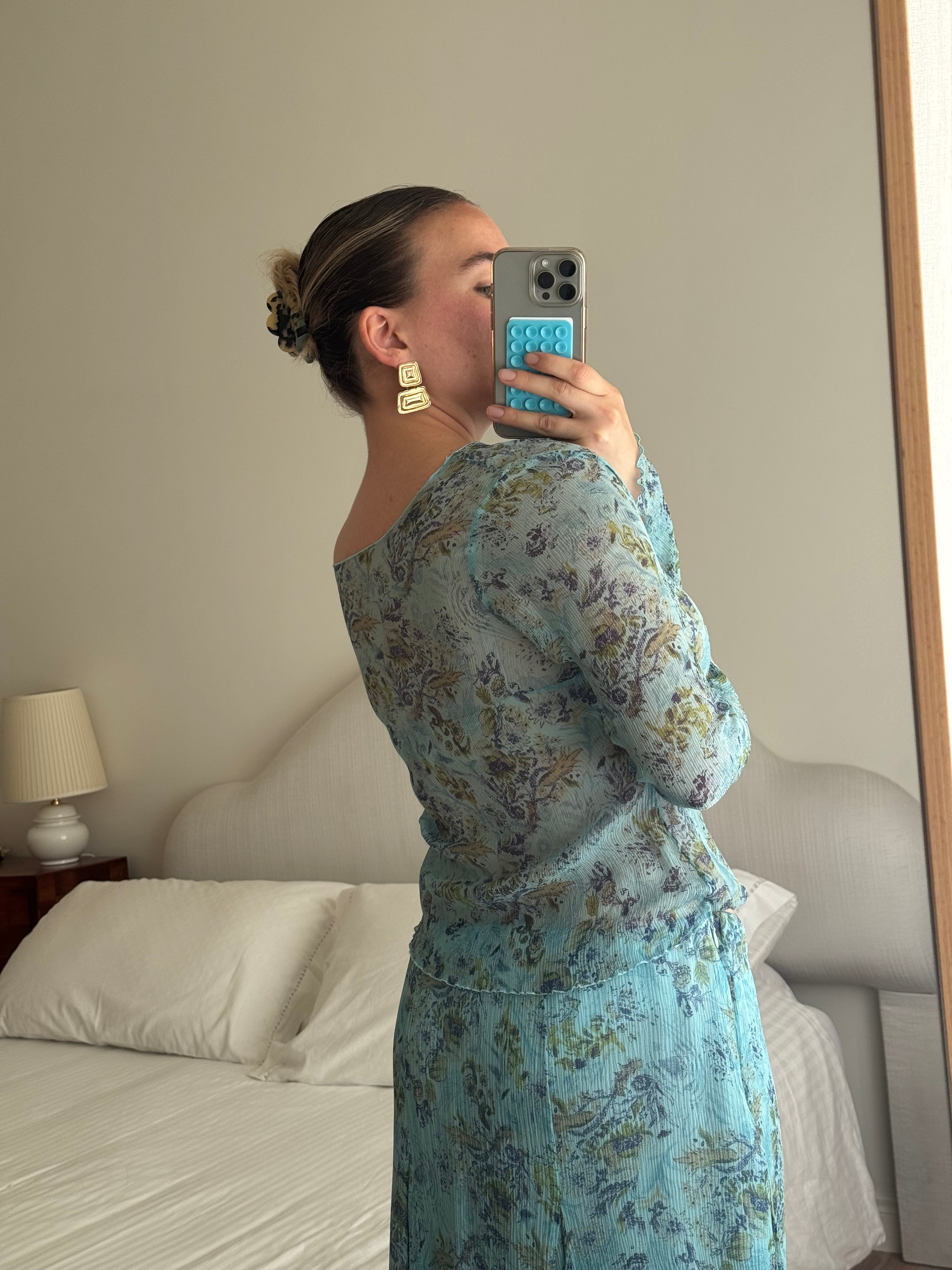 Pure silk floral co-ord