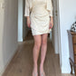 Pure silk ivory mini dress