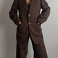 Pure virgin wool brown suit