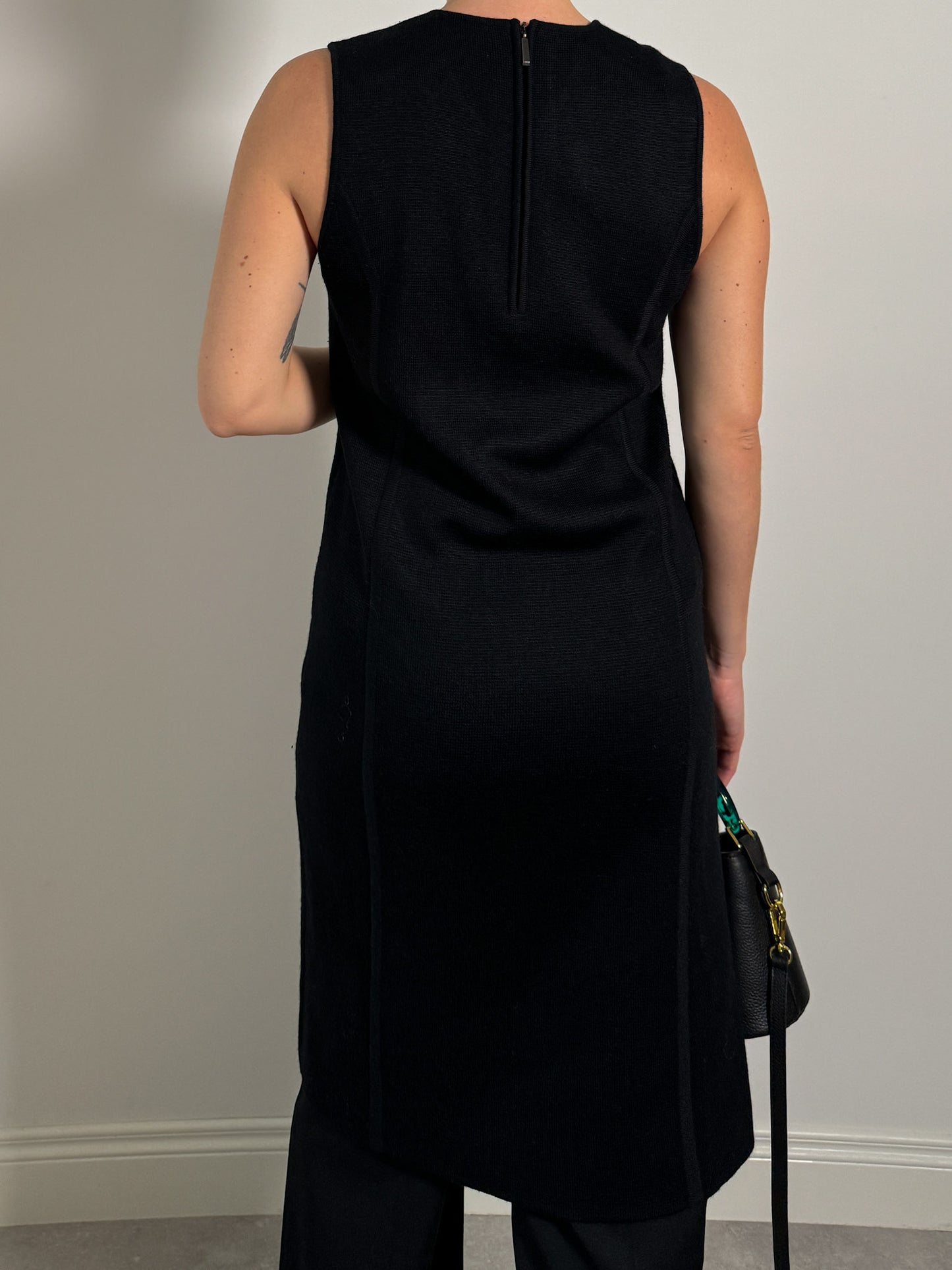 Pure wool black dress