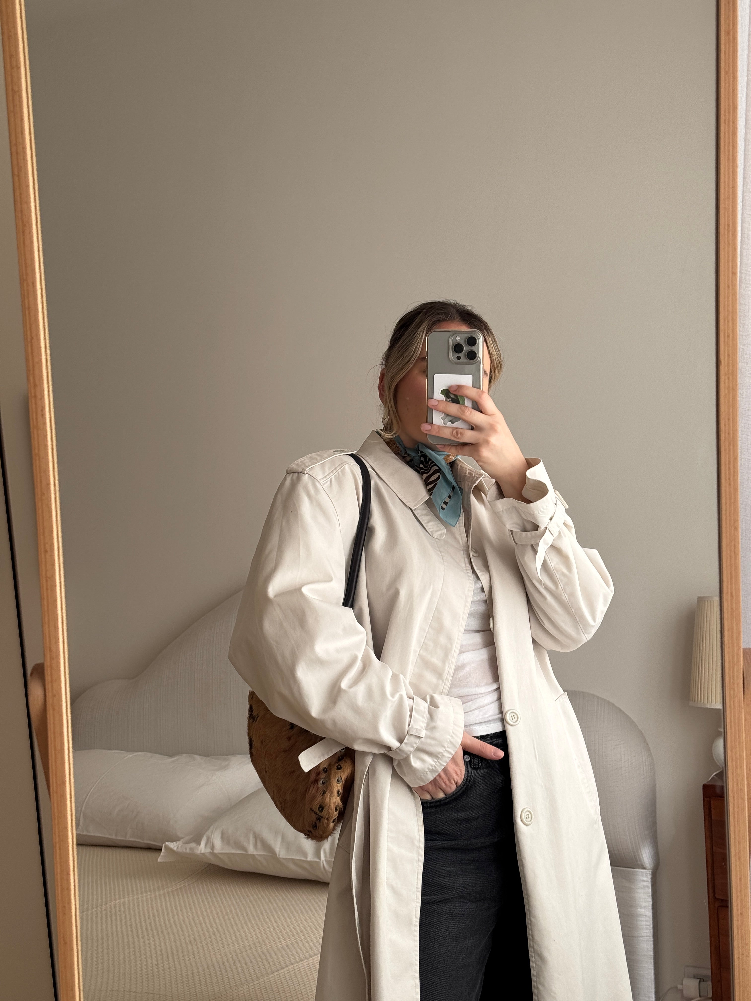 Classic ice trench coat