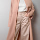 Pure wool pink long cardigan