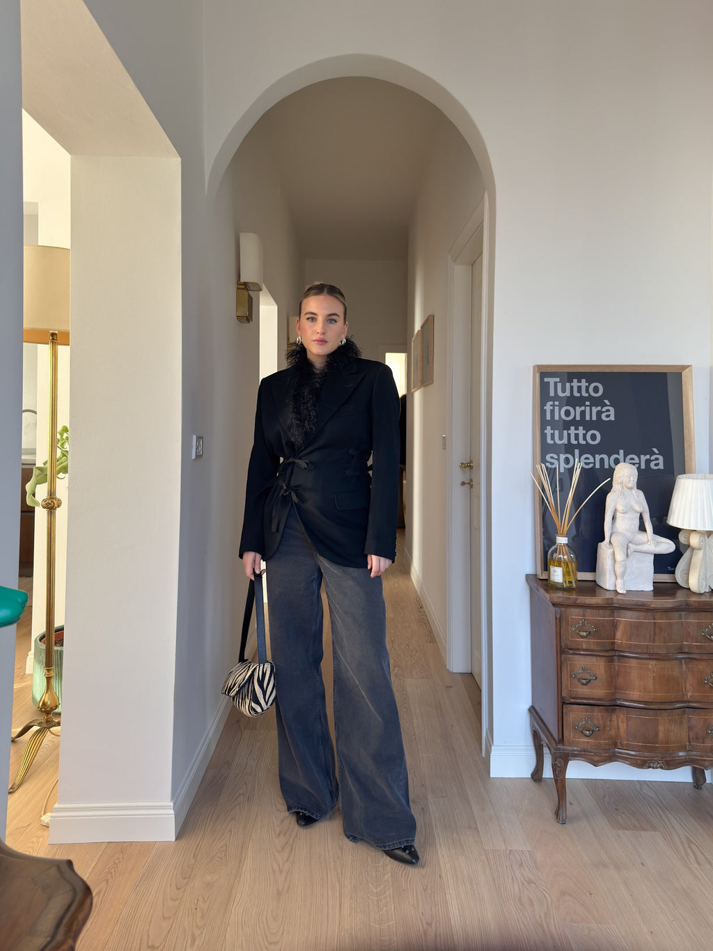Brando black wool