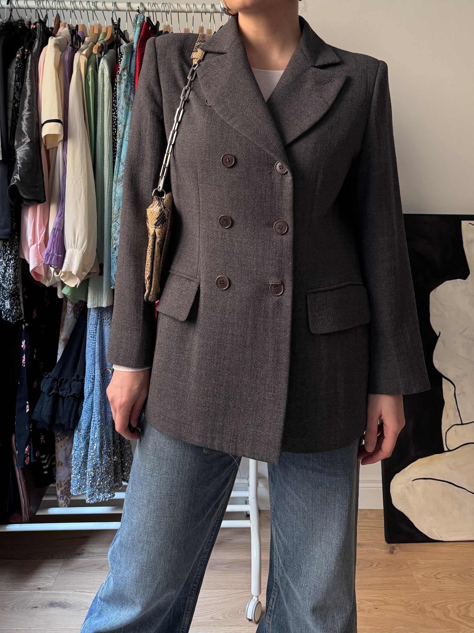 Pure wool grey blazer