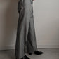 Pure shantung silk grey suit