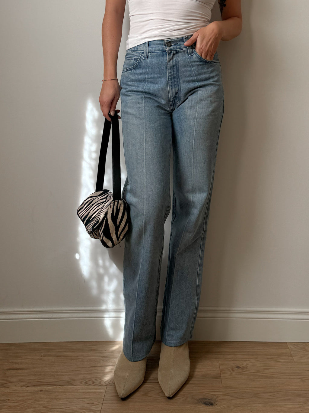 Levi's denim blue jeans