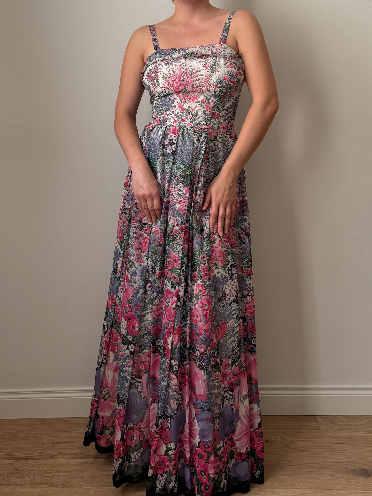 Embroidered floral romantic dress