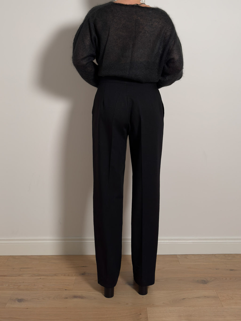 Pure wool black pants