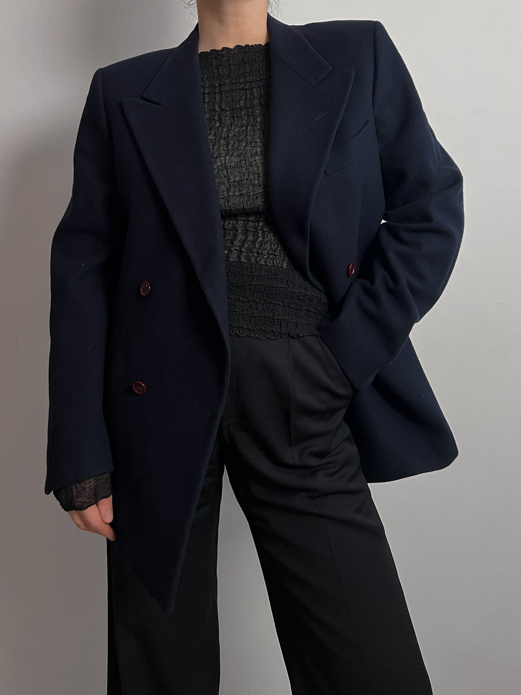 Emporio Armani pure wool blue blazer