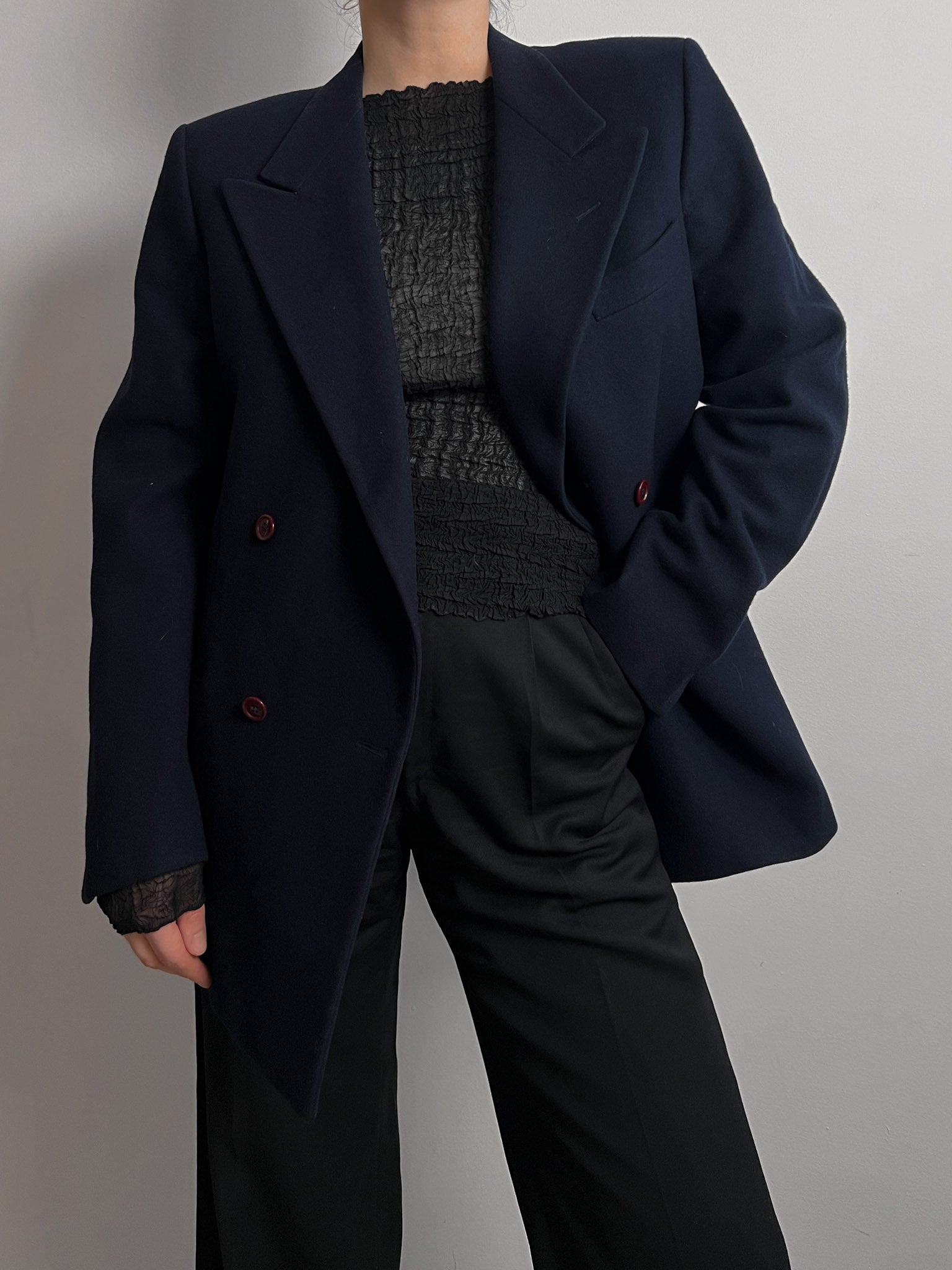 Emporio Armani pure wool blue blazer