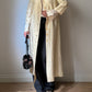 Shantung silk ivory duster