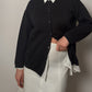 Pure merino wool anthracite cardigan