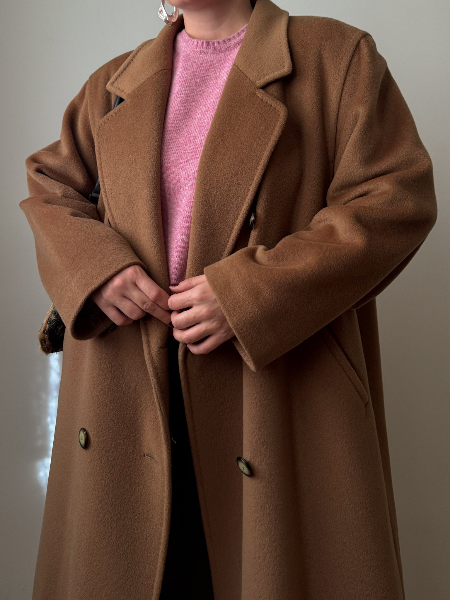 Piacenza pure wool  camel coat