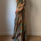 Pure silk long dress