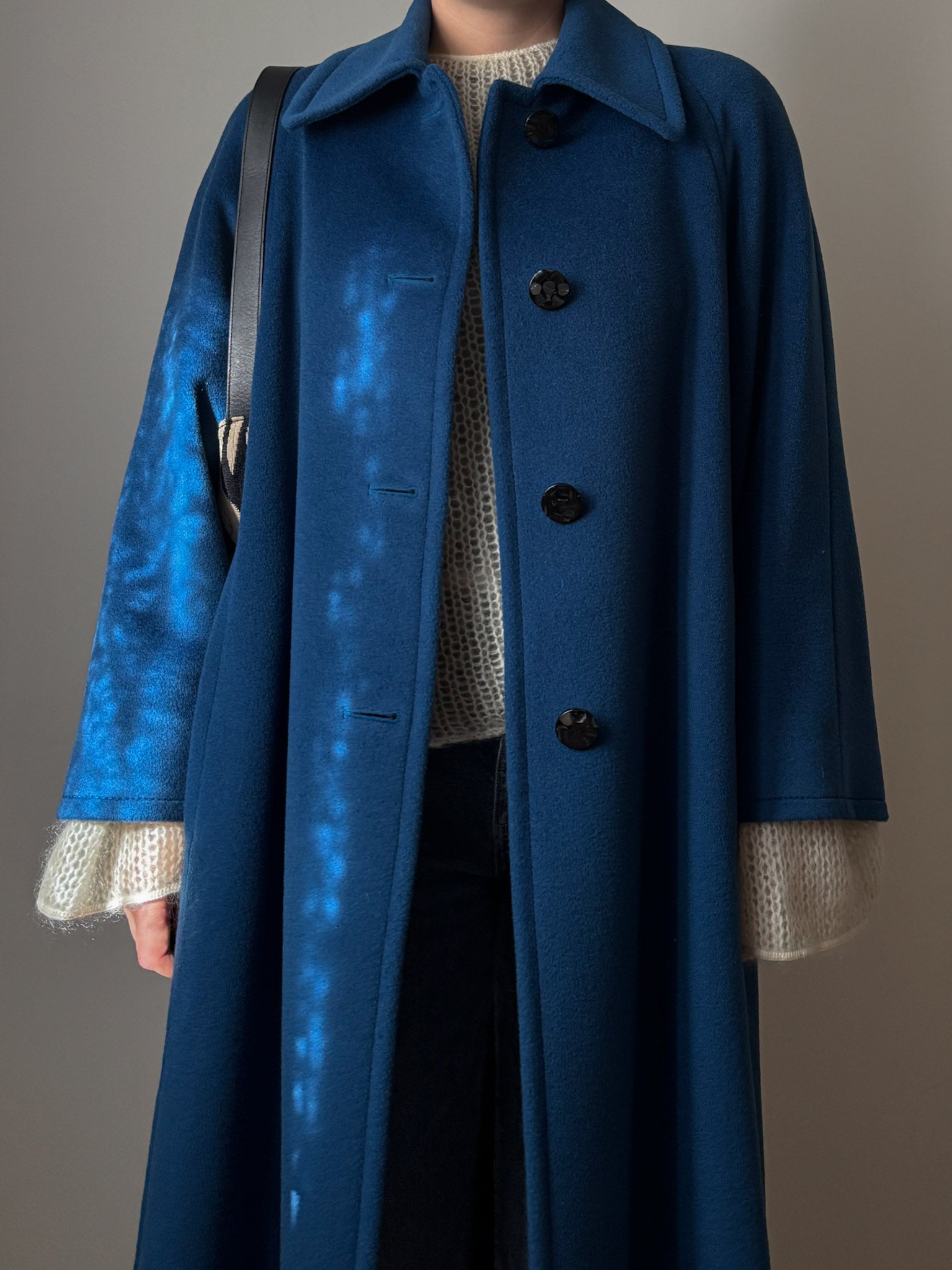 Piacenza pure virgin wool cobalt coat