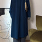 Pure virgin wool blue cobalt coat