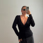 Viscose black cardigan