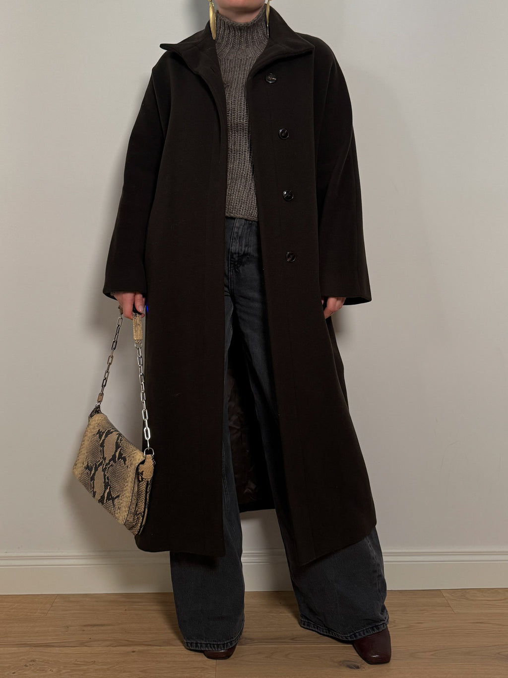 Wool and cashmere fondant coat
