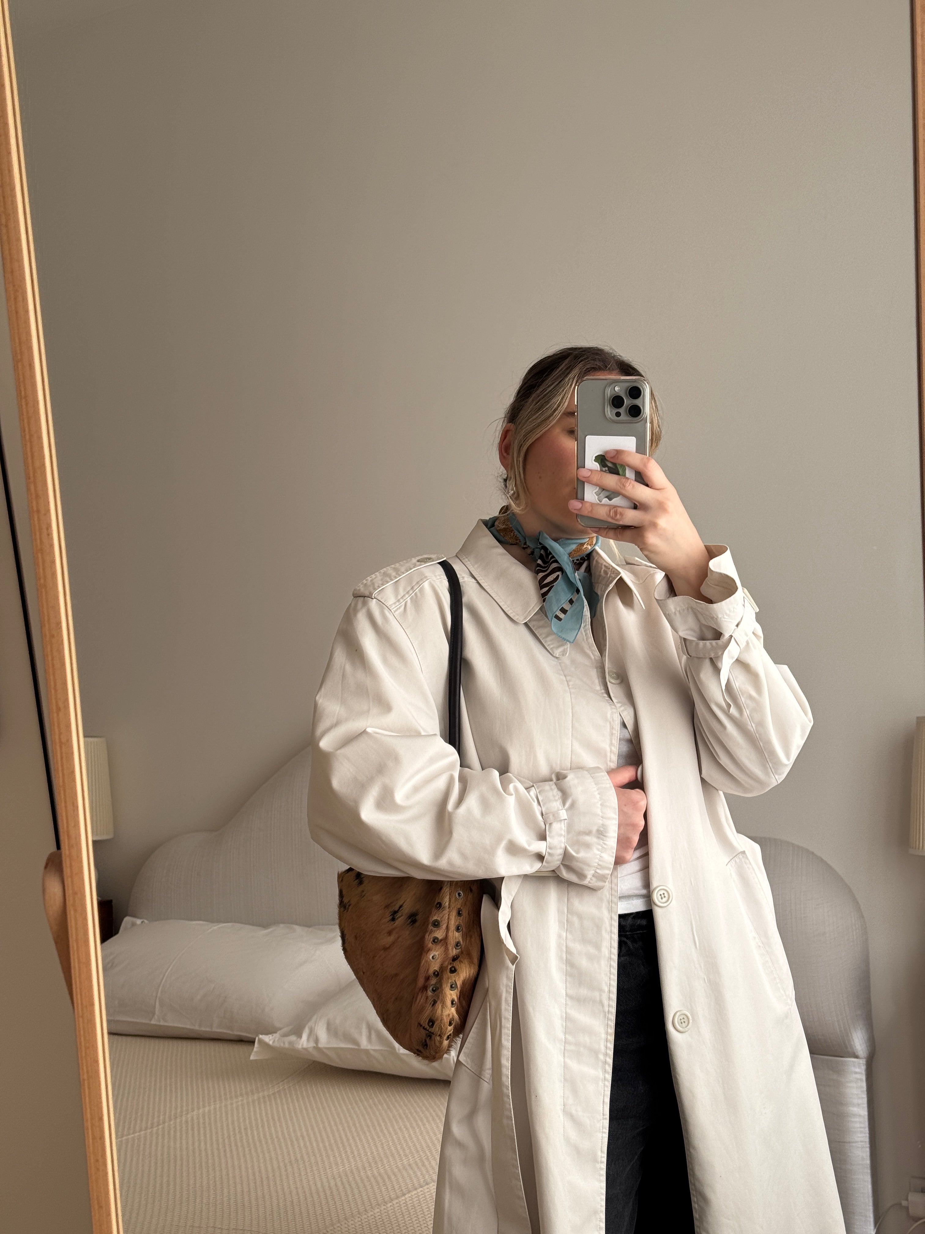 Classic ice trench coat