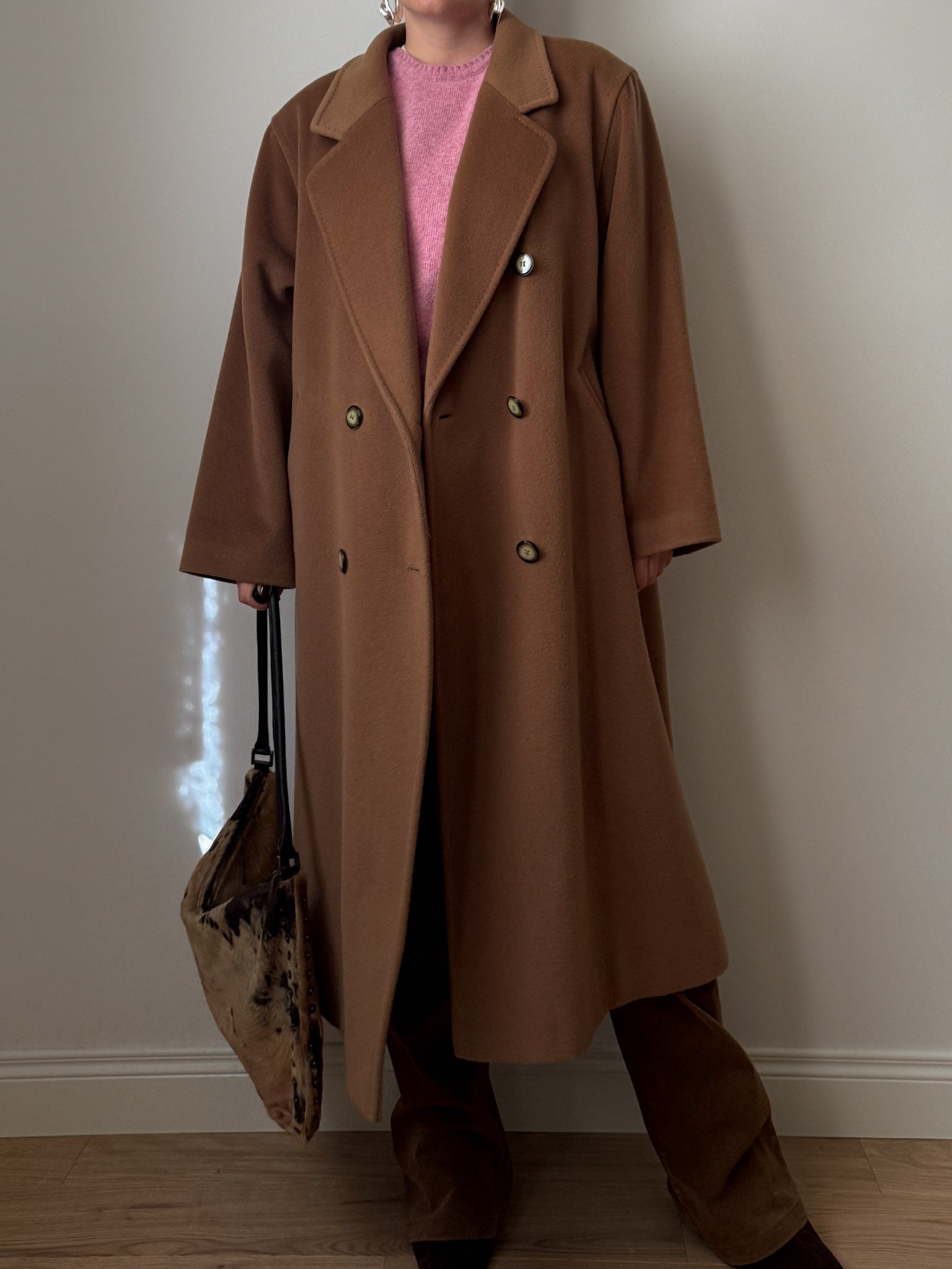 Piacenza pure wool  camel coat