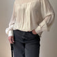Silk blend ivory blouse