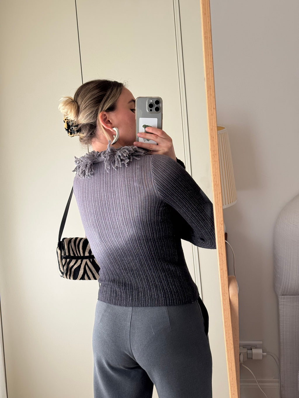 Roberto Cavalli grey cardigan
